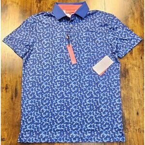 Redvanly Norton Polo Shirt Mens Size Small Mazarine Blue PUREpoly Golf NWT